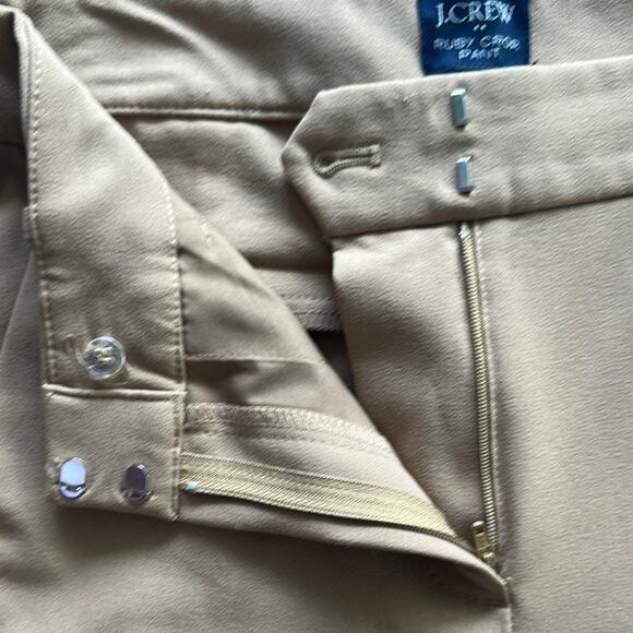 J.Crew Ruby Crop Pants Camel Size 4 Business Casual Straight Leg - Picture 4 of 7